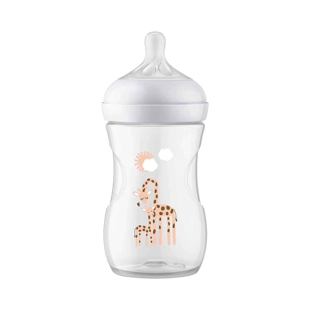 AVENT - NATURAL RESPONSE Πλαστικό Μπιμπερό 1m+ (καμηλοπάρδαλη) - 260ml SCY903/66
